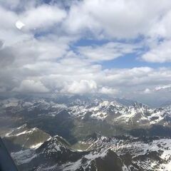 Flugwegposition um 14:36:25: Aufgenommen in der Nähe von Prättigau/Davos, Schweiz in 3301 Meter